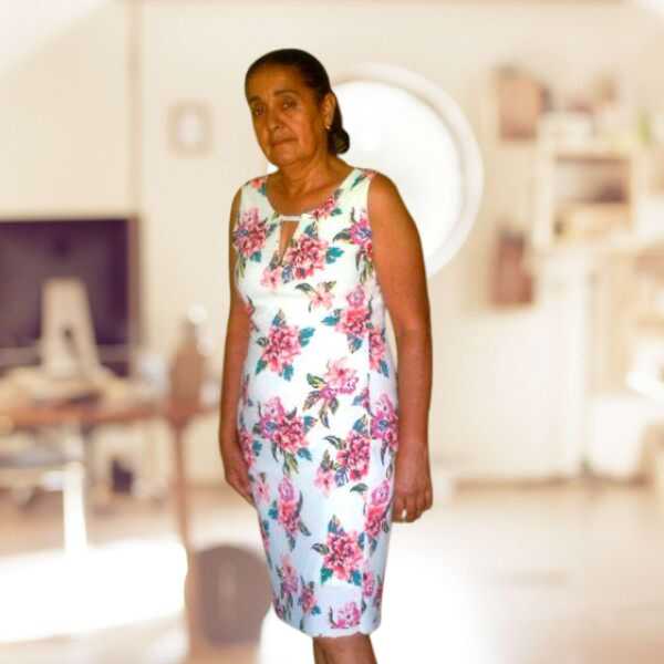 Vestido Recto Estampado Floral
