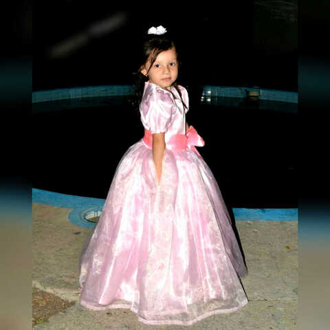 Vestido Princesa de niña Rosa