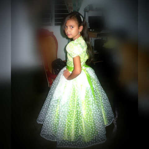 Vestido Princesa Verde Lima
