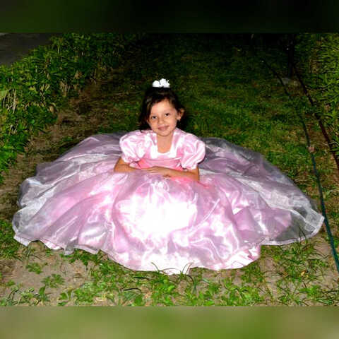 Vestido Princesa de niña Rosa